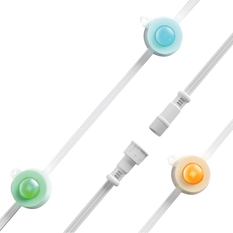 Feit Starter Kit LED Smart-Enabled Permanent Color Changing String Light Extension Multicolored 25 f