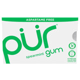 PUR Sugar Free Spearmint Chewing Gum 1 pk 9 pc, Pack of 12