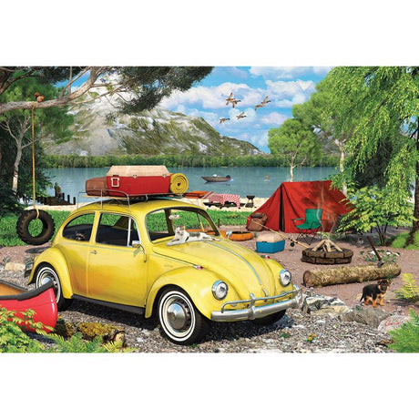 Eurographics VW Beetle Jigsaw Puzzle Multicolored 550 pc