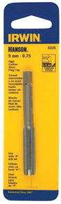 Irwin Hanson 8343 Thread Tap, M12-1.5 Thread, Plug Tap Thread, 4-Flute, HCS