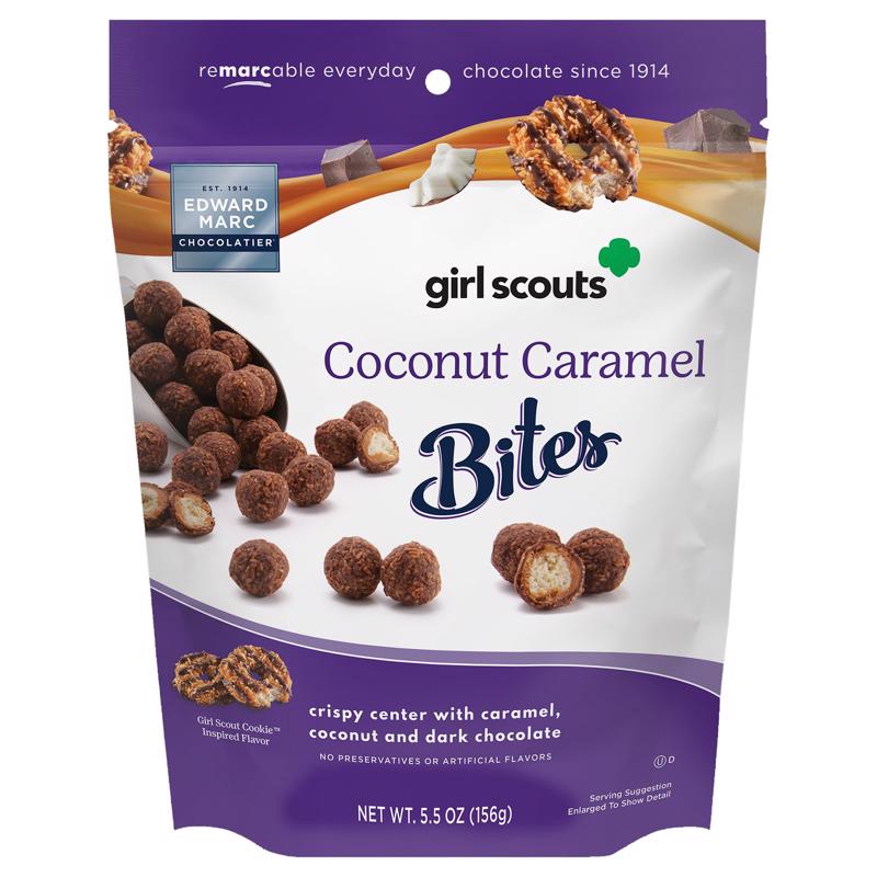 Edward Marc Girl Scouts Coconut Caramel Candy Bites 5.5 oz, Pack of 10