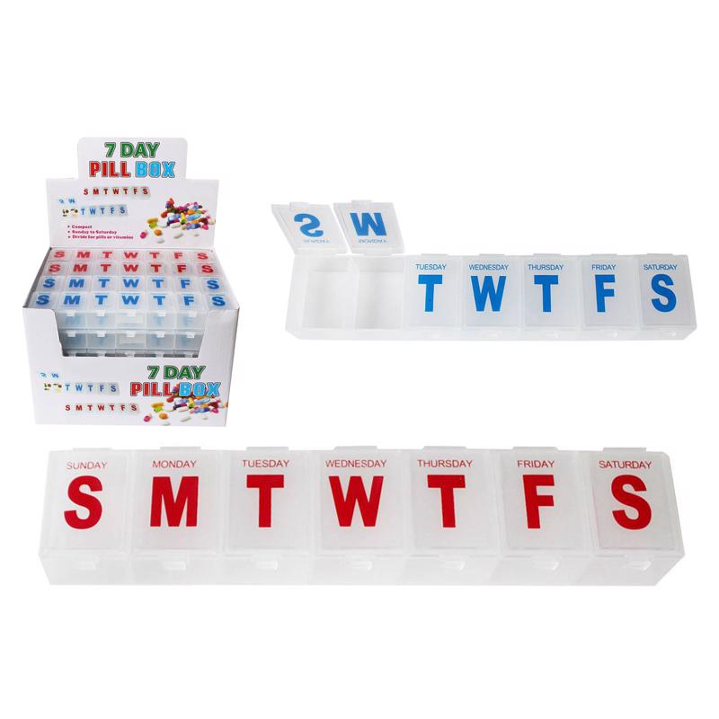 Diamond Visions 7 Day Jumbo Pill Box 1 pk, Pack of 24