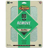 Gator AlumiNext 7261 Sanding Sheet, 11 in L, 9 in W, 80 Grit, Medium, Aluminum Oxide Abrasive