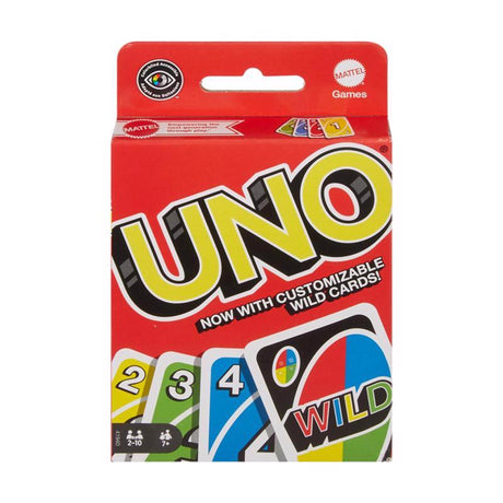 UNO Colorblind Accessible Card Game Multicolored 108 pc, Pack of 12