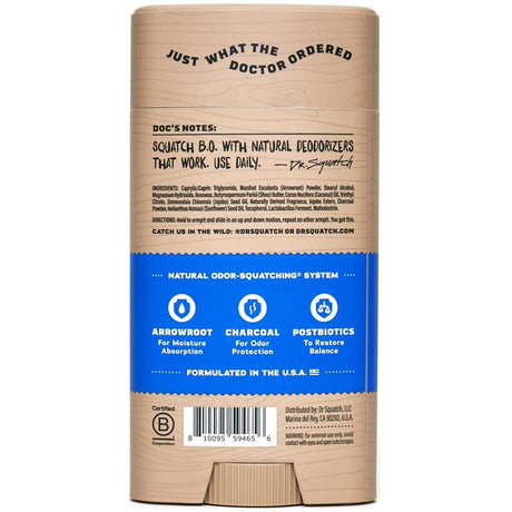 Dr. Squatch Deodorant 2.65 oz 1 pk