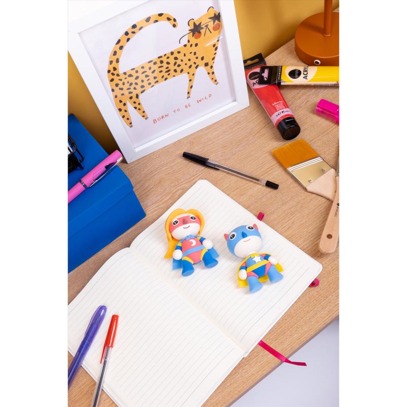 Fizz Make Your Own Super Hero Dough Craft Kit Assorted, Pack of 6