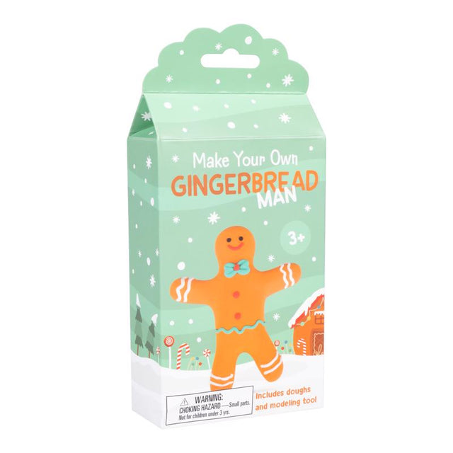Fizz Make Your Own Gingerbread Man Dough Craft Set Brown, Pack of 6