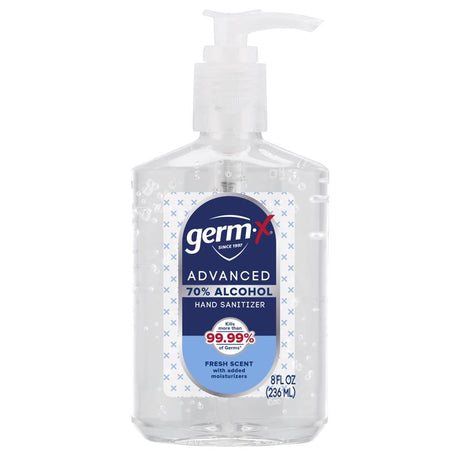 Germ-X Fresh Scent Liquid Advanced Hand Sanitizer 8 fl. oz., Pack of 6