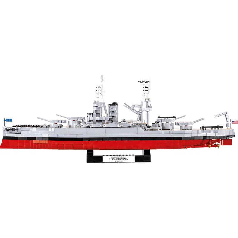 COBI World War II USS Arizona Battleship Block Set Multicolored 2046 pc