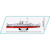 COBI World War II USS Arizona Battleship Block Set Multicolored 2046 pc