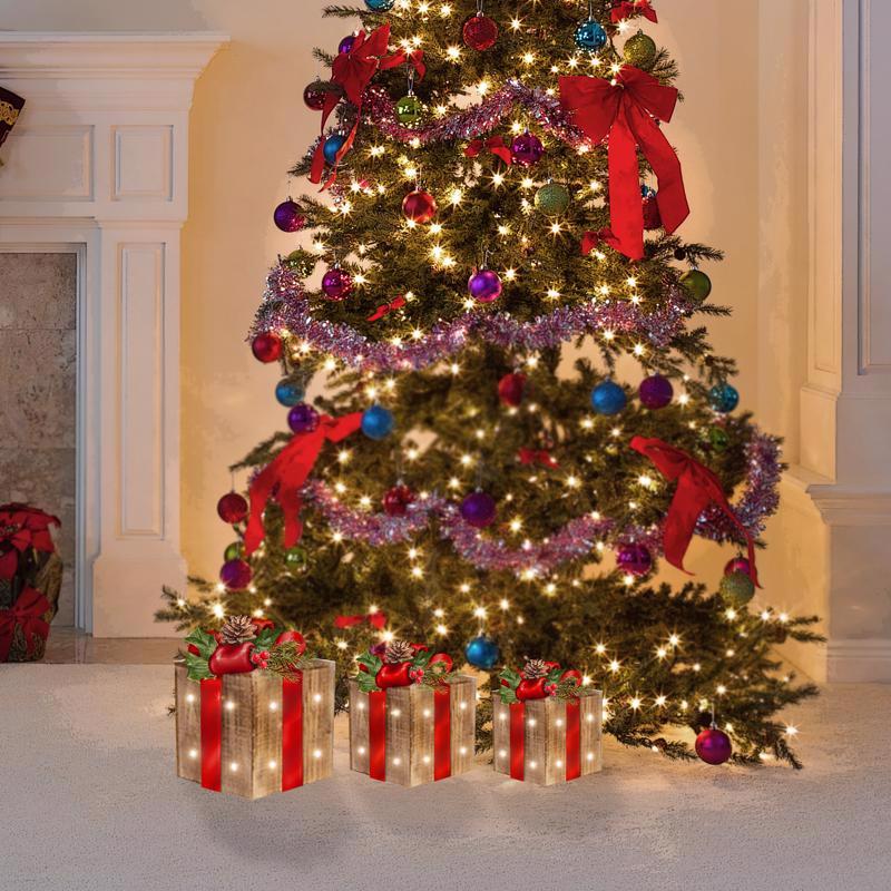 Alpine LED Gift Decor 14 in. Yard Decor