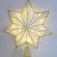 Celebrations LED Warm White Star Tree Topper 12 in.