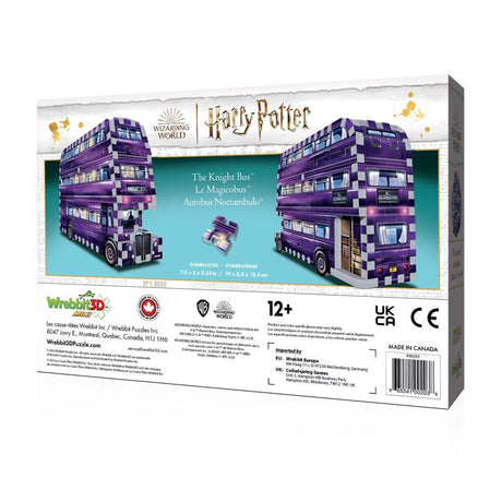 Wrebbit3D Harry Potter The Knight Bus Mini 3D Jigsaw Puzzle Multicolored 130 pc