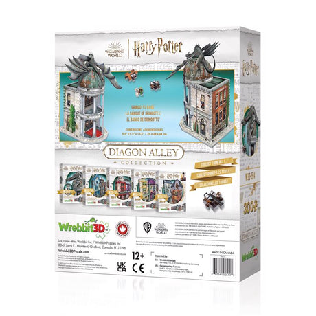 Wrebbit3D Harry Potter Gringotts Bank 3D Jigsaw Puzzle Multicolored 300 pc