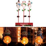 Alpine LED Solar Snowman Christmas 36 in. Garden Stake, Pack of 12