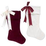 Dyno Red/White Matte W/Bow Christmas Stocking 20 in., Pack of 12