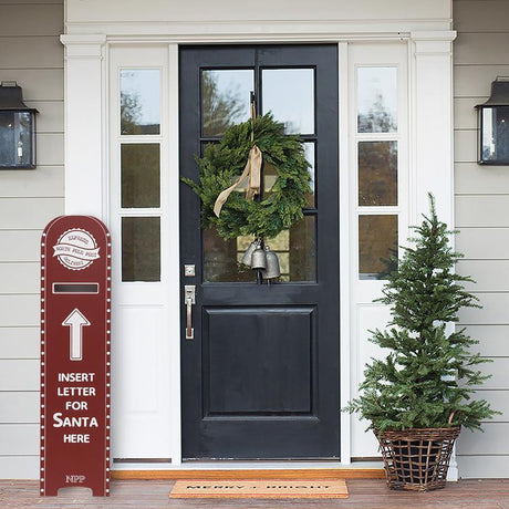 Dyno Red/White Mailbox Letter Porch Sign 40 in.