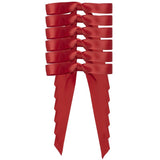 Dyno Red DBL Face Satin Christmas Bow 8 in., Pack of 12