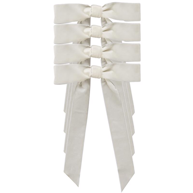 Dyno Ivory Christmas Bow 10 in., Pack of 12