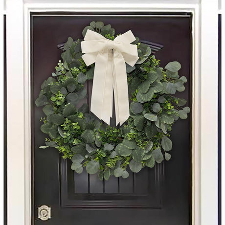 Dyno Ivory Christmas Bow 10 in., Pack of 12