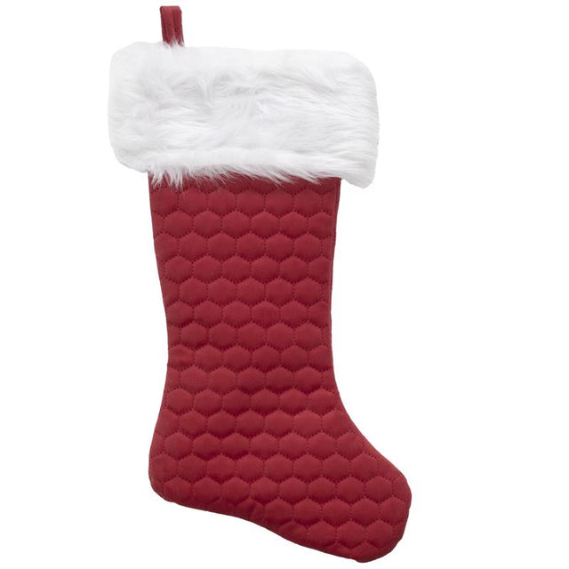 Dyno Red/White Christmas Stocking 20 in., Pack of 12