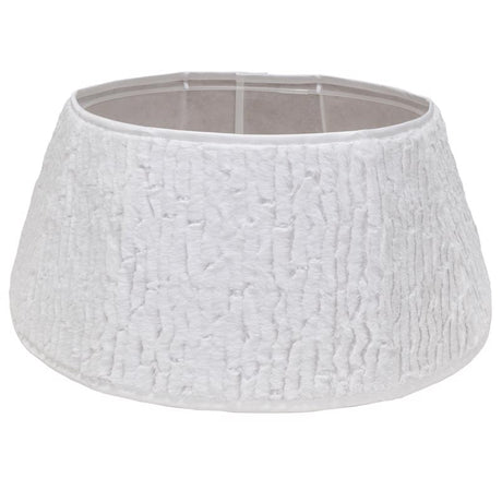 Dyno Ivory/White Faux Fur Tree Collar 11 in., Pack of 4