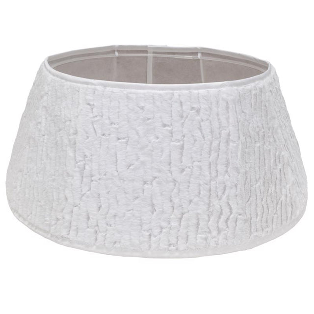 Dyno Ivory/White Faux Fur Tree Collar 11 in., Pack of 4