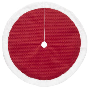 Dyno Red/White Tree Skirt, Pack of 4