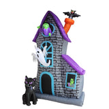 A Holiday Company 12 ft. LED Prelit Haunted House Inflatable