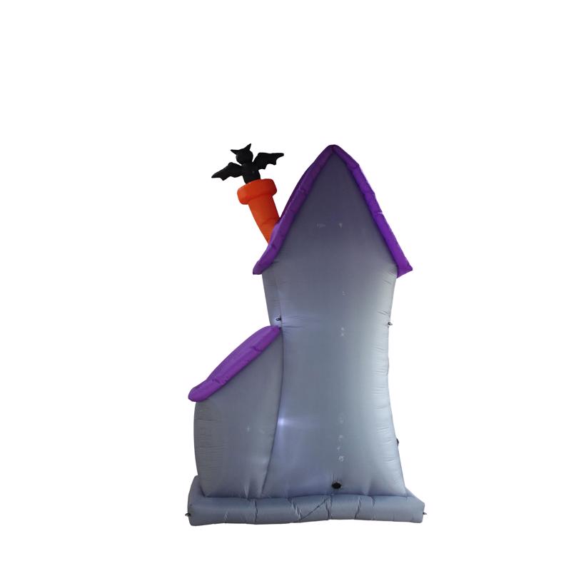 A Holiday Company 12 ft. LED Prelit Haunted House Inflatable