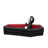 A Holiday Company 2.6 ft. LED Animated Rising Vampire in Coffin Inflatable