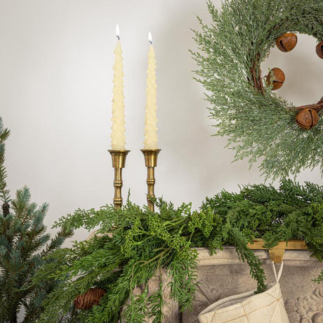 Creative Co-Op Cream Unscented Tree Candle, Pack of 12