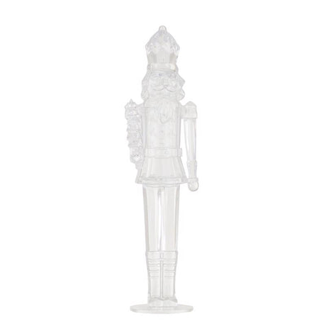 Creative Co-Op Clear Nutcracker Table Decor 11 in., Pack of 6