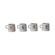 Creative Co-Op Multicolored Christmas Tree Mug 4 in., Pack of 4