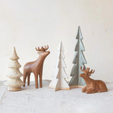 Creative Co-Op Cream Tree Table Decor 11 in., Pack of 6