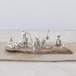 Creative Co-Op Skeleton in Yoga Pose 5 Styles Halloween Decor, Pack of 5
