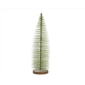 Decoris Green Frosted Tree Table Decor 20 in., Pack of 12