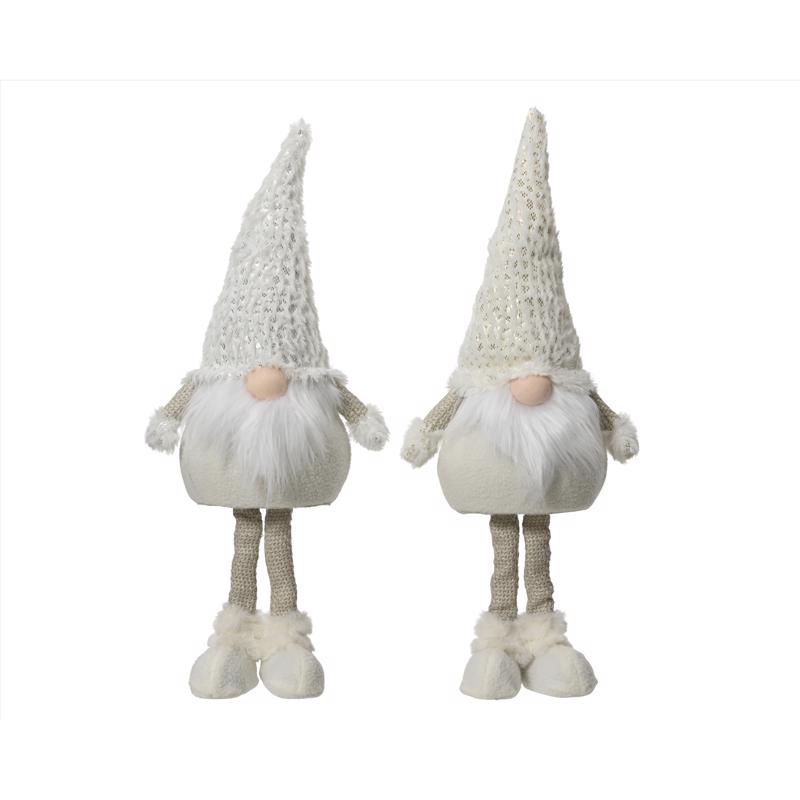 Decoris Gold/Silver Gnome Table Decor 18 in., Pack of 12