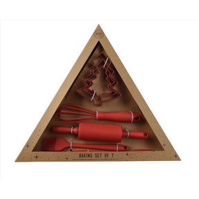 Decoris Red Baking set Table Decor, Pack of 6