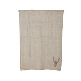 Decoris Reindeer Blanket 1 pk, Pack of 8