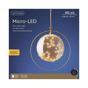 Lumineo LED Micro Warm White 40 ct Christmas Lights 1 ft., Pack of 10