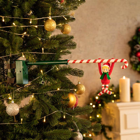 Mr. Christmas Merry Mischief Elf Musical Tree Acrobat Animated Decor 6 in.