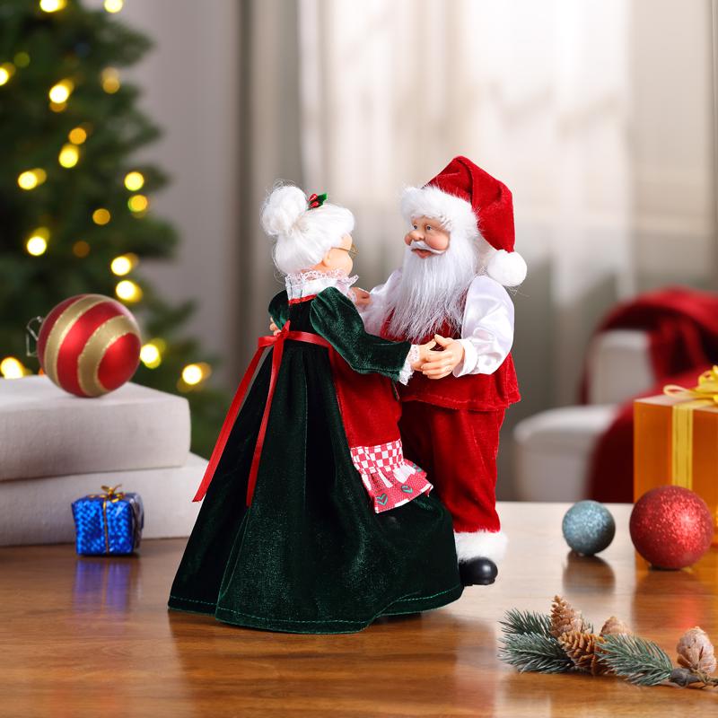 Mr. Christmas Dancing Santa and Mrs. Animated Decor - Thumbnail 4