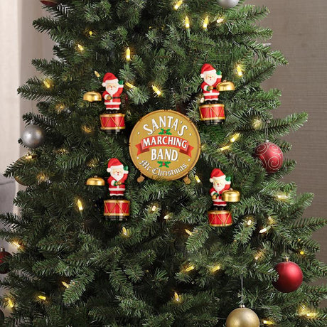 Mr. Christmas Multicolored Santa's Marching Band Musical Animated Decor