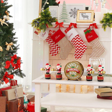 Mr. Christmas Multicolored Santa's Marching Band Musical Animated Decor
