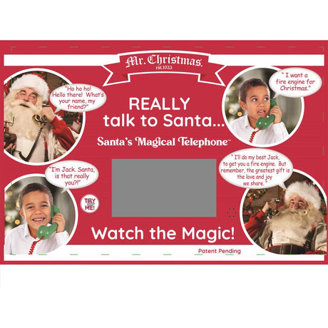 Mr. Christmas Multicolored Santa Magic Phone Animated Decor