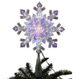Celebrations LED Cool White Snowflake Tree Topper 9.25 in., Pack of 6
