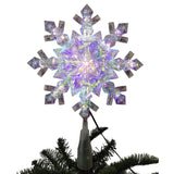 Celebrations LED Cool White Snowflake Tree Topper 9.25 in., Pack of 6