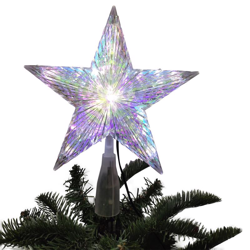 Celebrations LED Warm White Star Tree Topper 8.25 in., Pack of 6