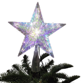 Celebrations LED Warm White Star Tree Topper 8.25 in., Pack of 6